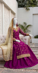 Gulfaam | 3 Piece | Stitched | Ruby