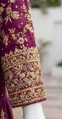 Safeera | Farshi Lehenga | Rust & Cherry Red