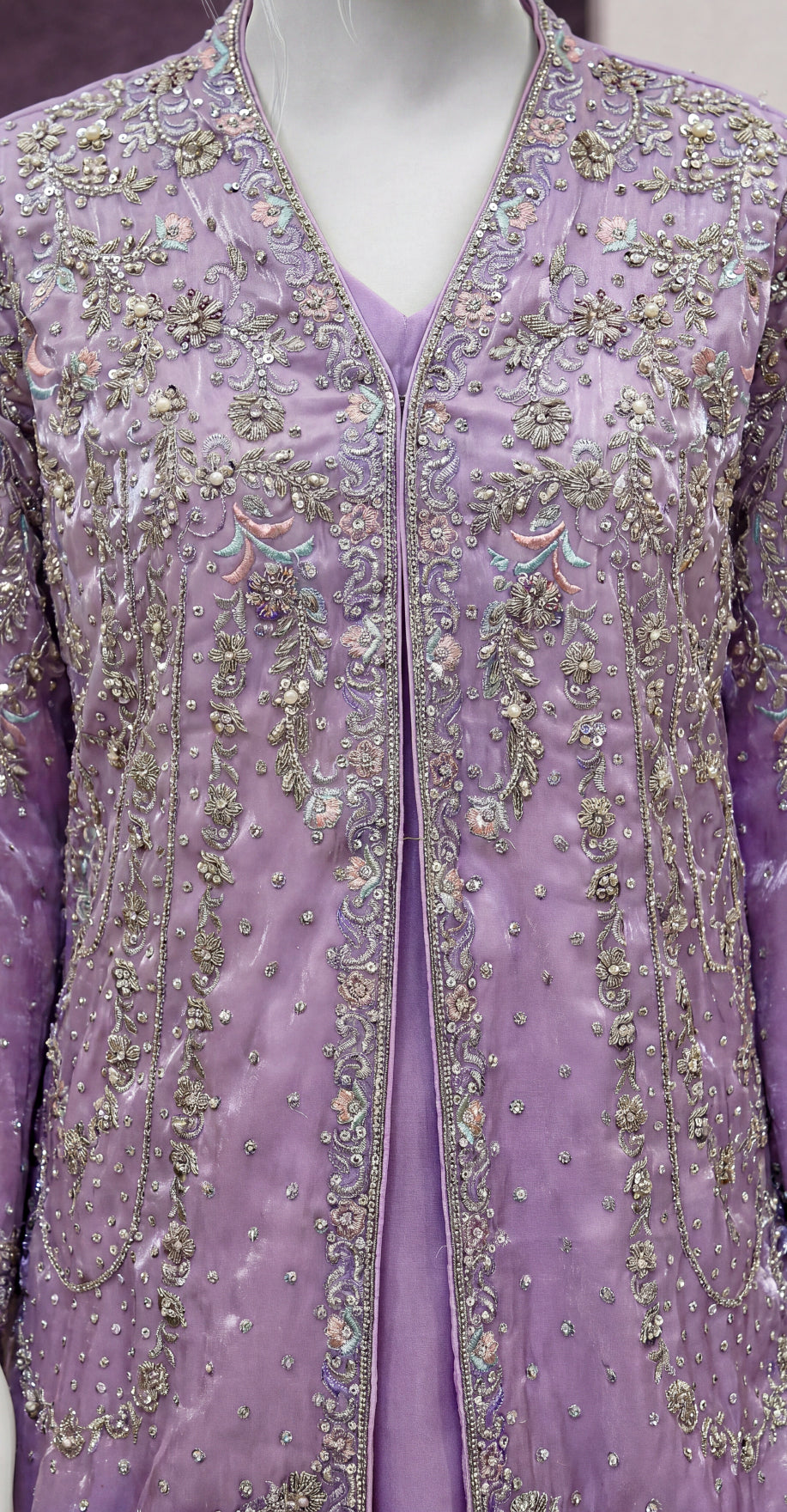 Sraha | 3 Piece | Stitched | Lavender