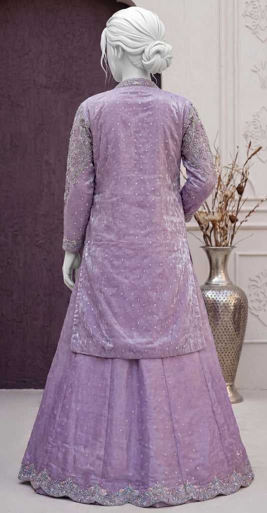 Sraha | 3 Piece | Stitched | Lavender