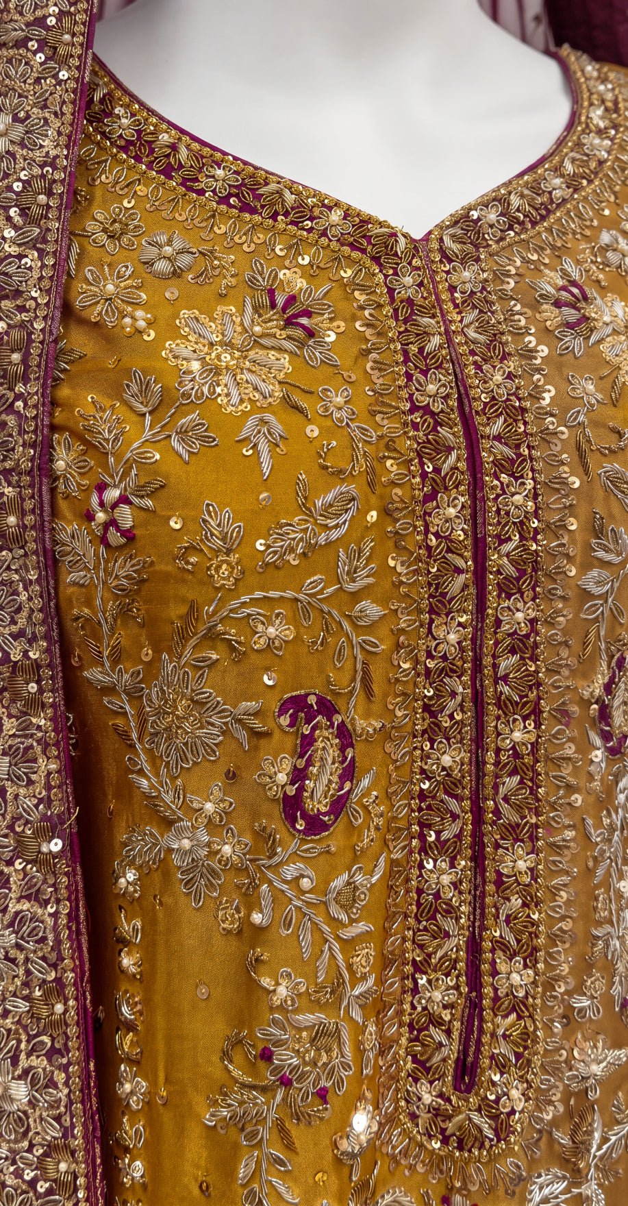 Sharda | 3 Piece | Stitched Suit | Rust