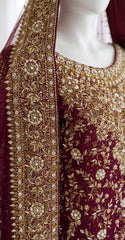 Surkhaab | Farshi Lehenga | Red