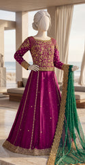 Sheema | Lehenga | Hot Pink