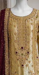 Almaira | 3 Piece | Stitched | Goldein