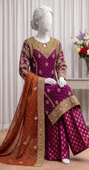 Amara | 3 Piece | Stitched | Magenta