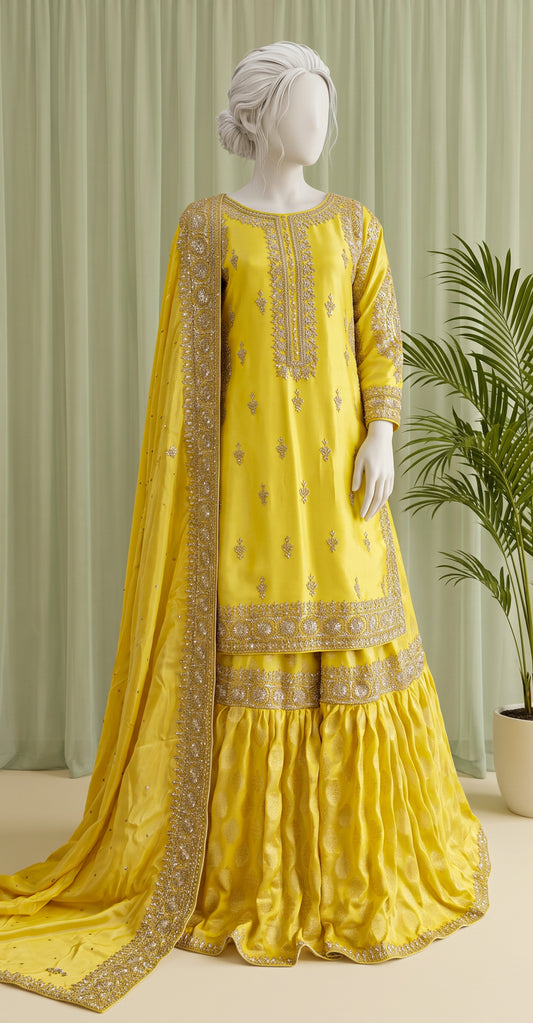 Surya | Gharara | Yellow