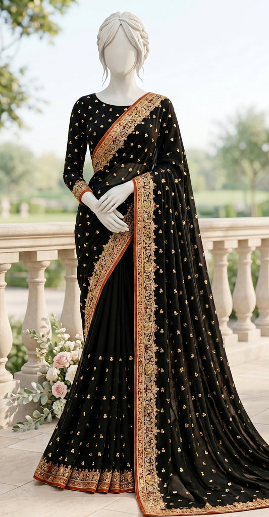 Abeera | Saree | Black