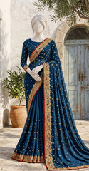 Abeera | Saree | Teal