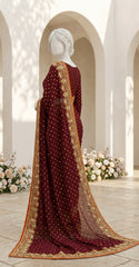 Abeera | Saree | Maroon