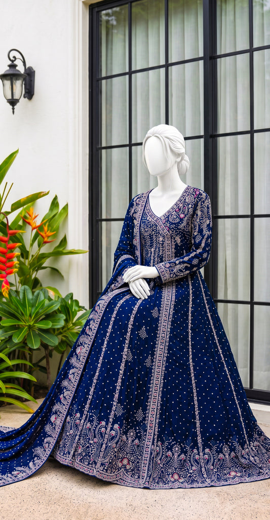 Tarannum | Maxi | Ink Blue