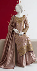 Aaliya | 3 Piece | Stitched | Rose Gold