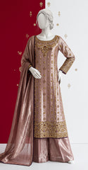 Aaliya | 3 Piece | Stitched | Rose Gold