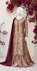 Nysa | 3 Piece | Stitched | Rose Gold