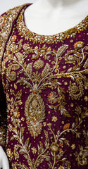 Beena | Farshi Lehnga | Cherry Red