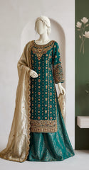Muskaan | 3 Piece | Stitched | Green