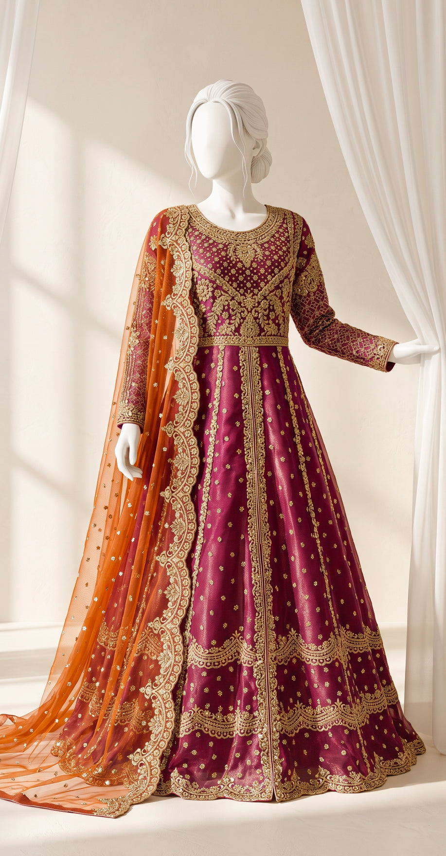 Mah e Naaz | Maxi | Pink