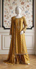 Kinara | 3 Piece | Stitched | Yellow