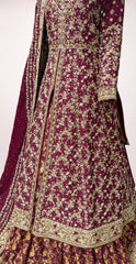 Nishaat | Farshi Lehenga | Magenta