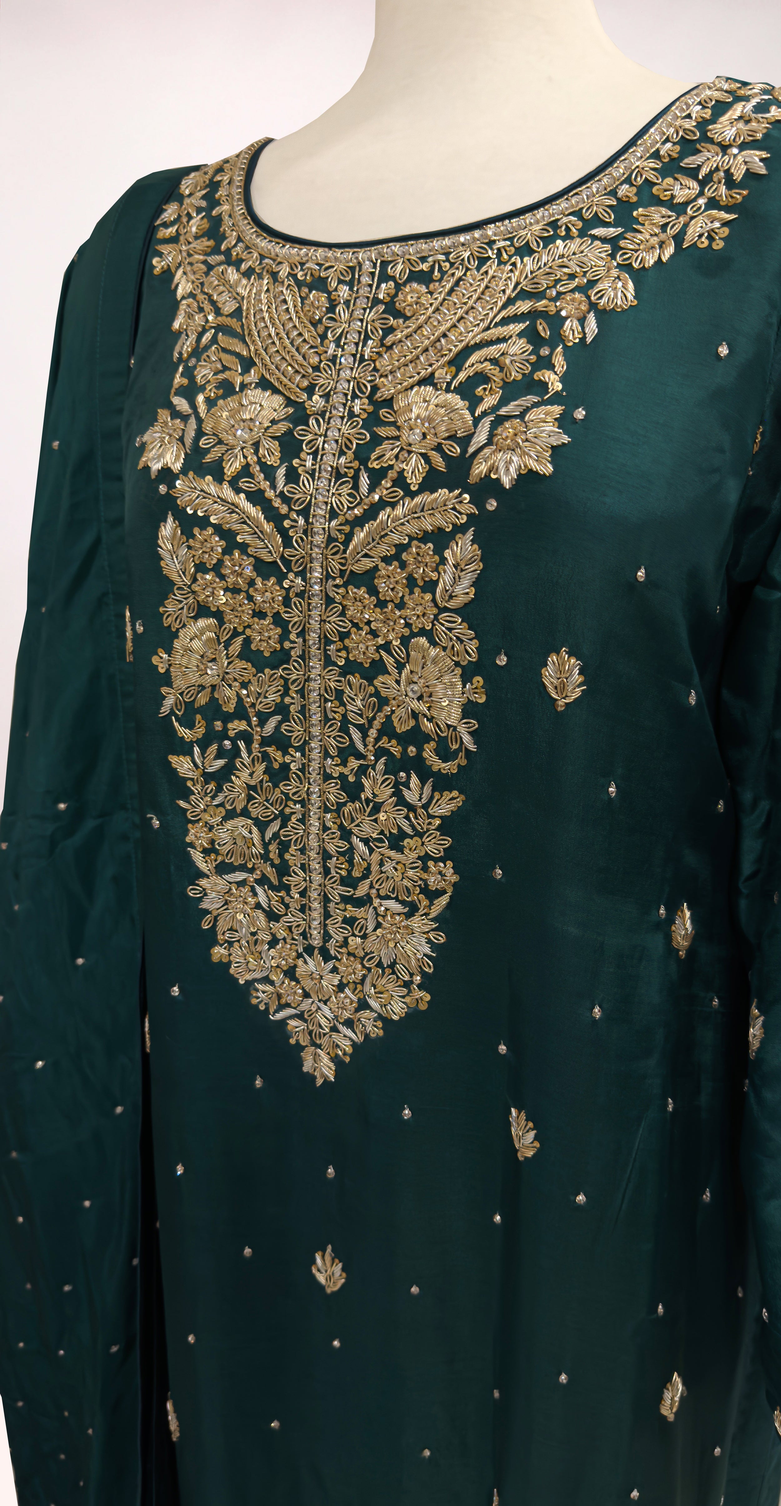 Green suit