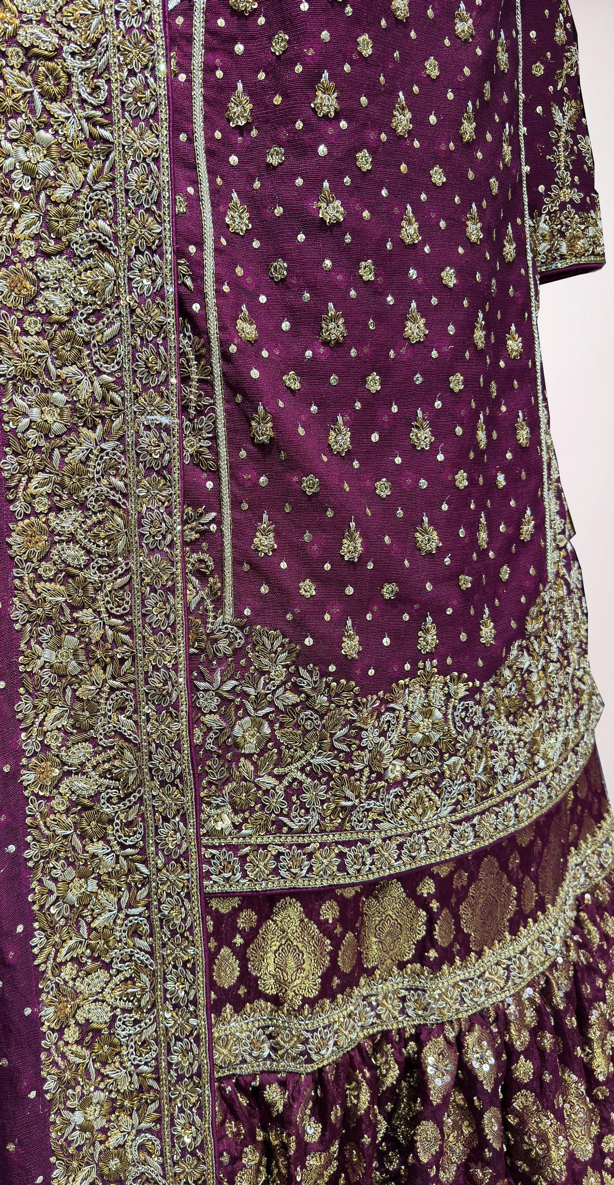 Bareerah | Farshi Lehenga | Magenta