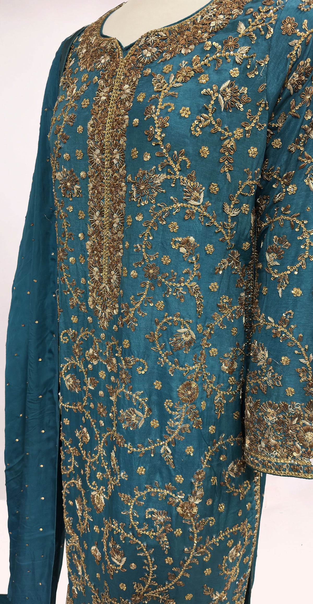 Basina | 3 Piece | Stitched | Sky Blue