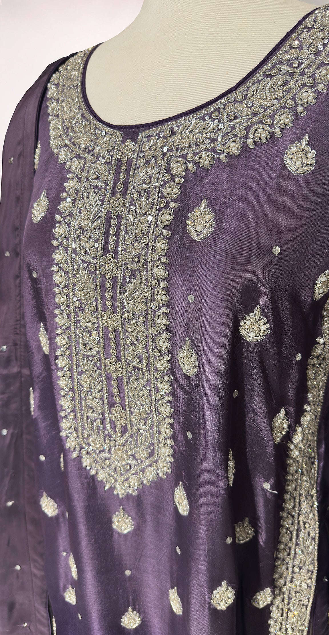 Riza | 3 Piece | Stitched | Purple
