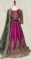Loera | Lehenga | Ruby Red