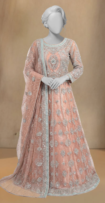 Jazmin | Lehenga | Stitched | Peach