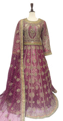 Jazmin | Lehenga | Stitched | Hot Pink