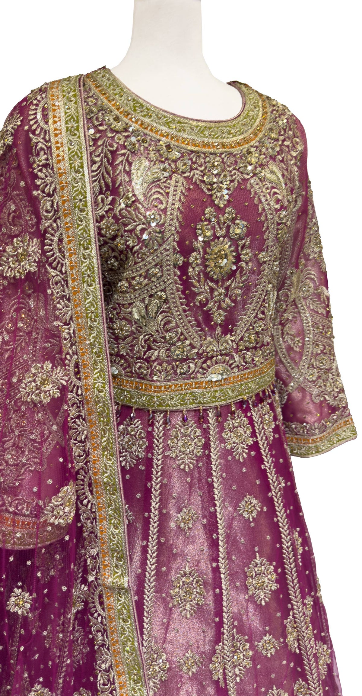 Jazmin | Lehenga | Stitched | Hot Pink