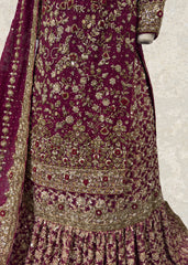 Khaani | Farshi Lehenga | Red