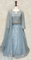Dastaan | Lehenga | Stitched | Sky Blue