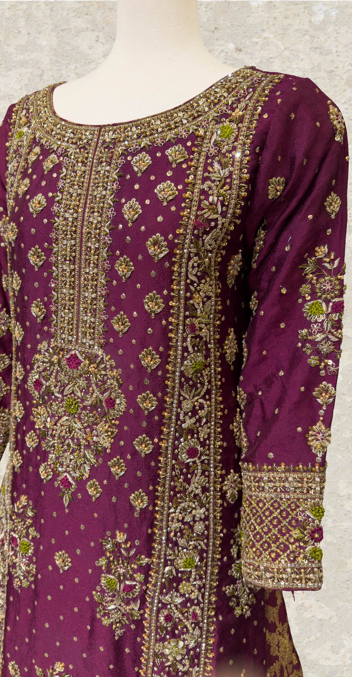 Bahaar | 3 Piece | Stitched | Hot Pink
