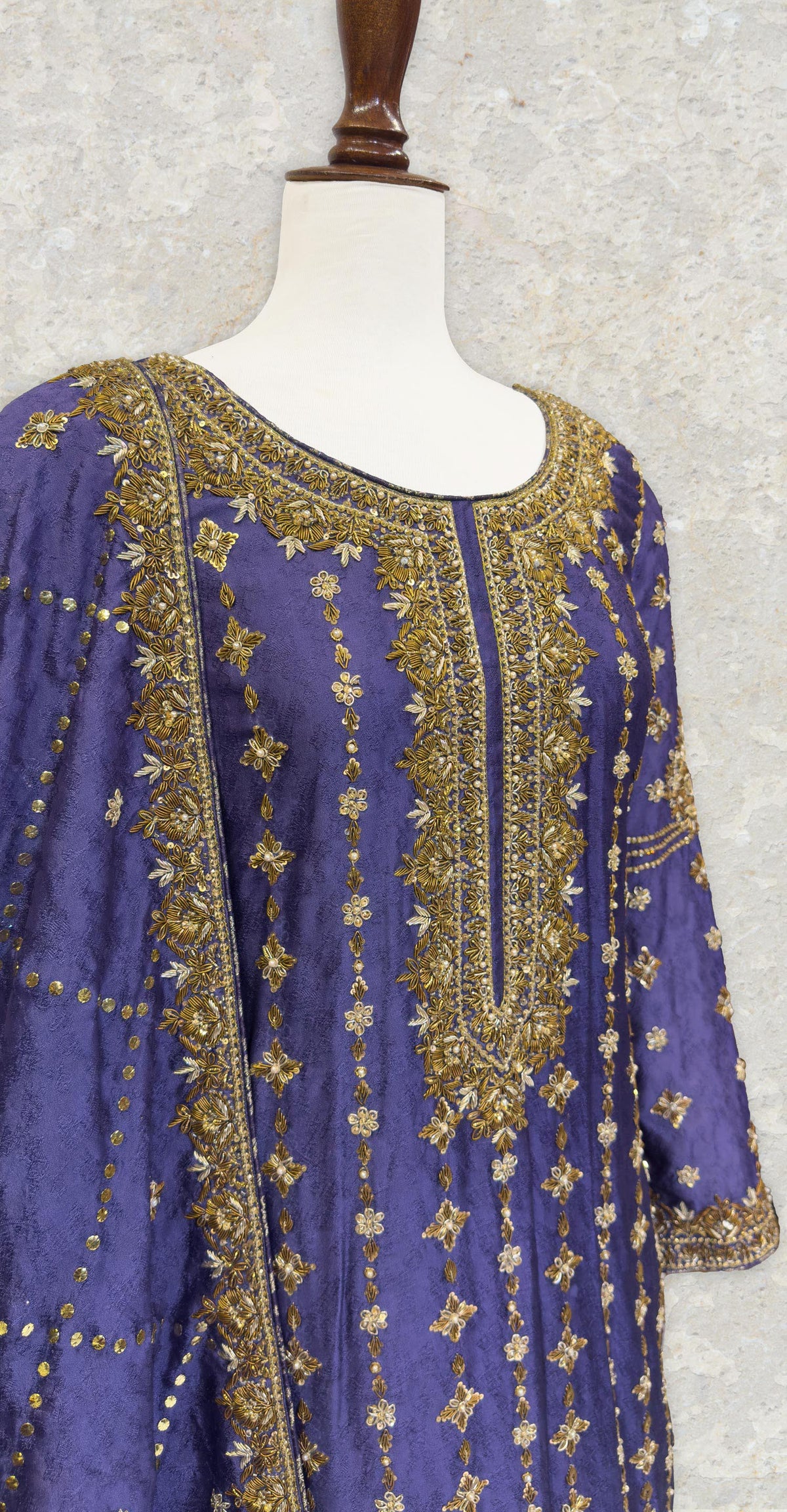 Aghaaz | 3 Piece | Stitched | Lavender