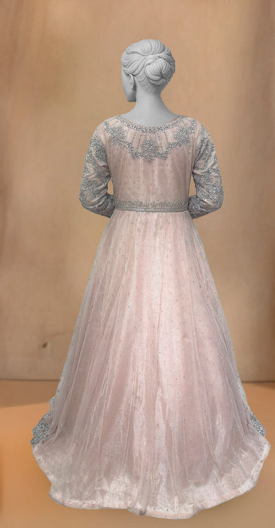 Fariha | Maxi | Stitched | Soft Peach