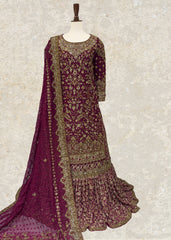 Khaani | Farshi Lehenga | Red