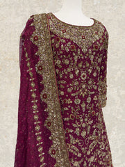 Khaani | Farshi Lehenga | Red