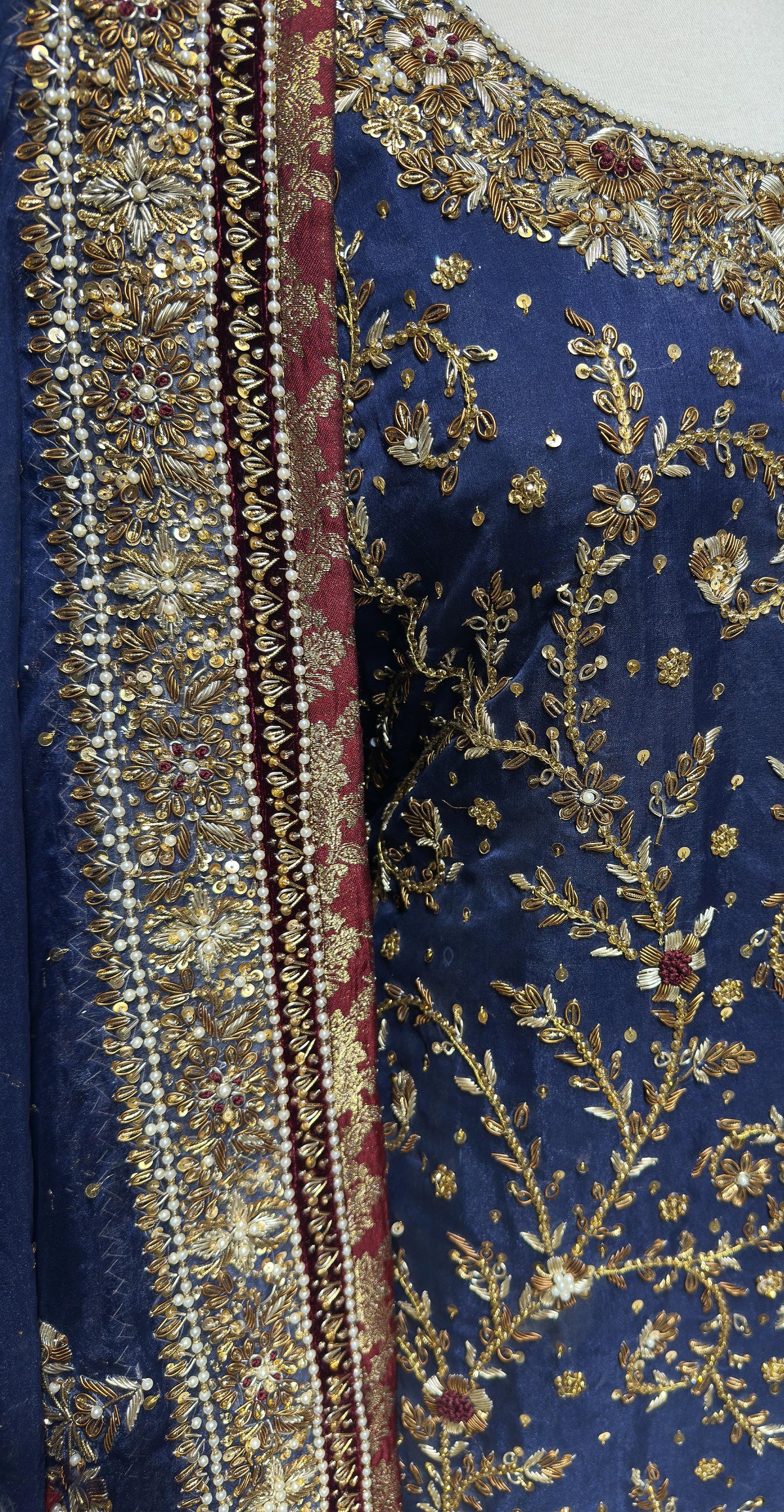 Asamia | 3 Piece | Stitched | Blue