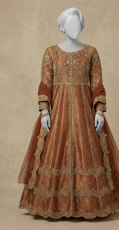 Shanaya | Maxi | Stitched | Rust