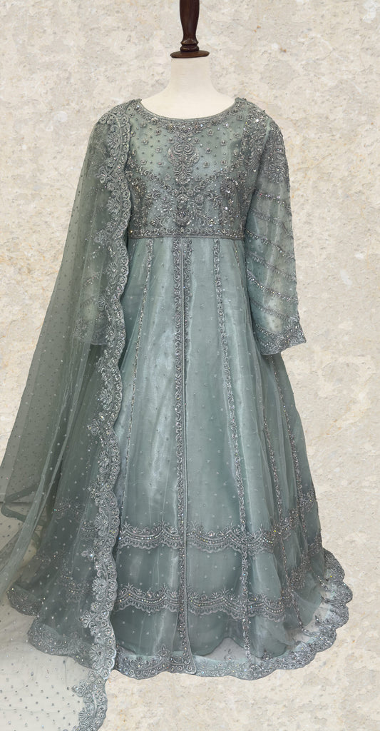 Shanaya | Maxi | Stitched | Sage Green