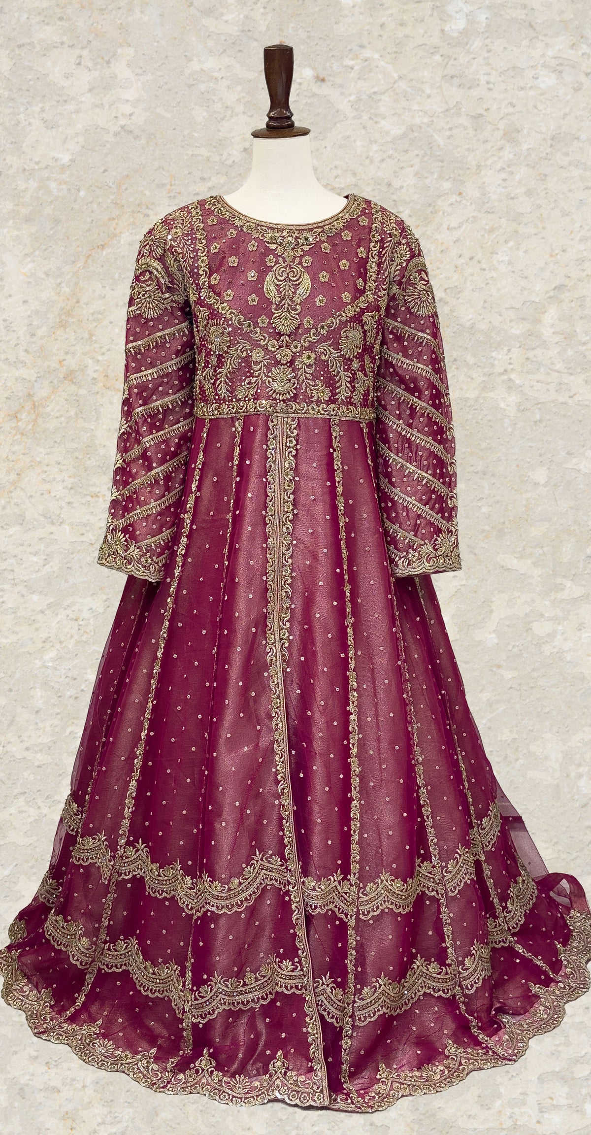 Shanaya | Maxi | Stitched | Hot Pink