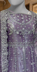 Fariha | Maxi | Stitched | Lavender