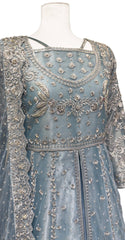 Fariha | Maxi | Stitched | Ice Blue