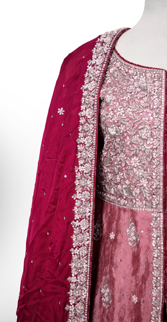 JahanAraah | Maxi | Shiny Red & Pink
