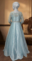 Fariha | Maxi | Stitched | Ice Blue